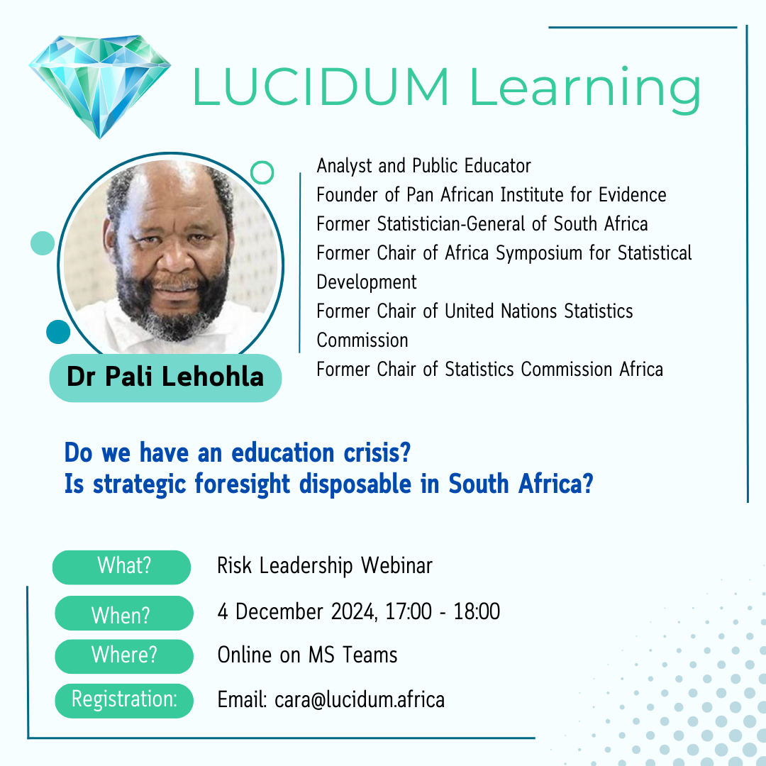 Lucidum Webinar Dr Pali Lehohla - 2024 Dec 04